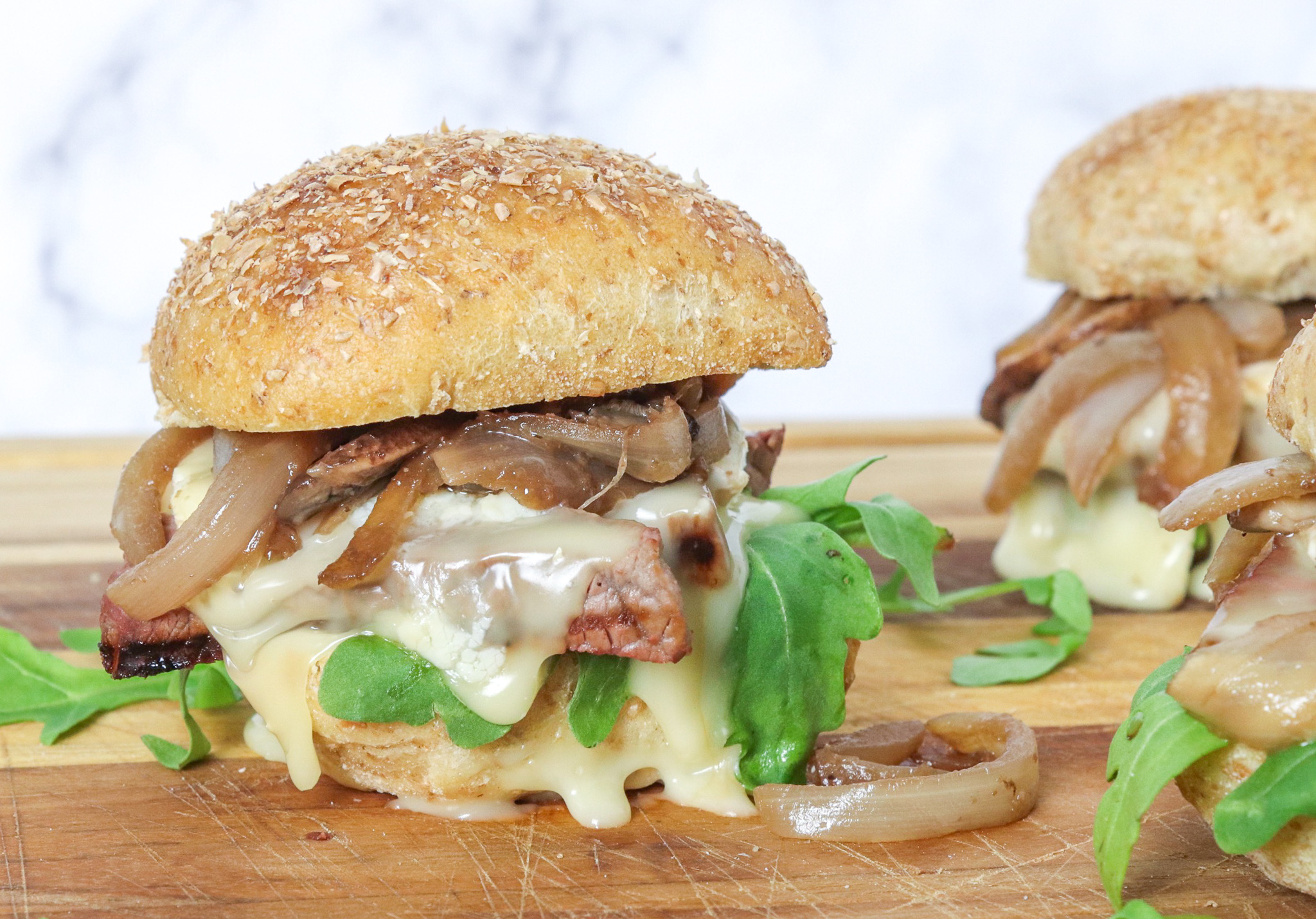 Steak Sandwich {Caramelized Onions + Brie} –